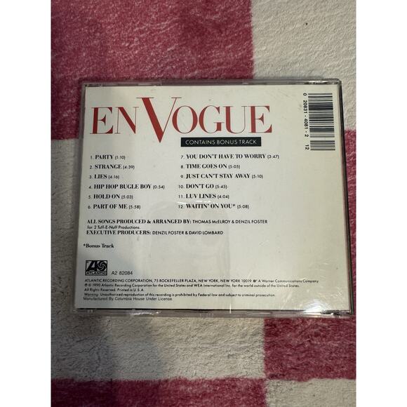 En Vogue Born to Sing CD 1990 R&B 90s music vintage original - Picture 2 of 3